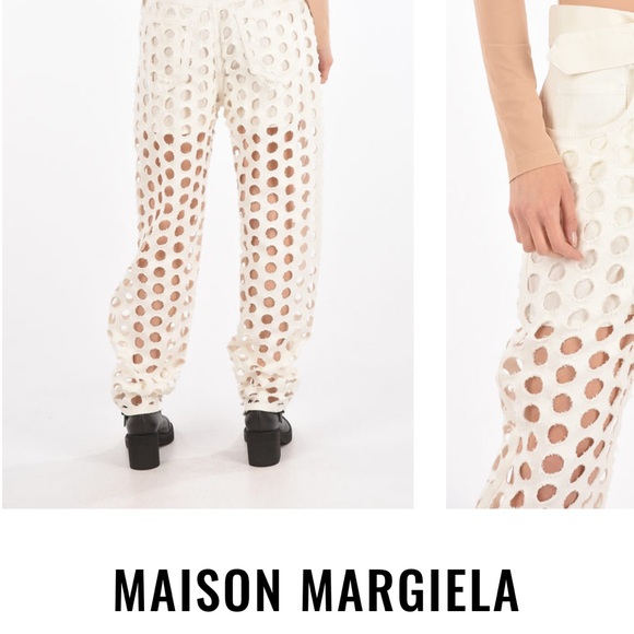 MAISON MARGIELA HIGH WAIST CUT OUT 5 POCKETS JEANS - Picture 4 of 7